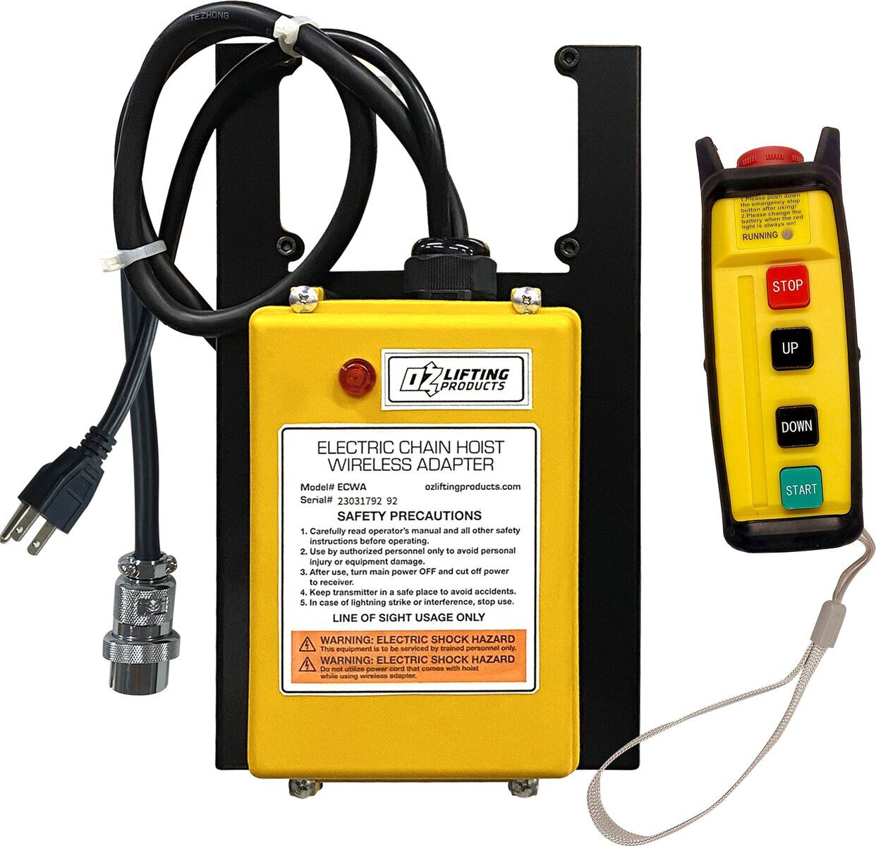 Wireless adapter for use with OZ1000EC (all serial numbers), OZ2000EC (excluding serial numbers starting with “V”), OZ4000EC (excluding serial numbers starting with “V”)