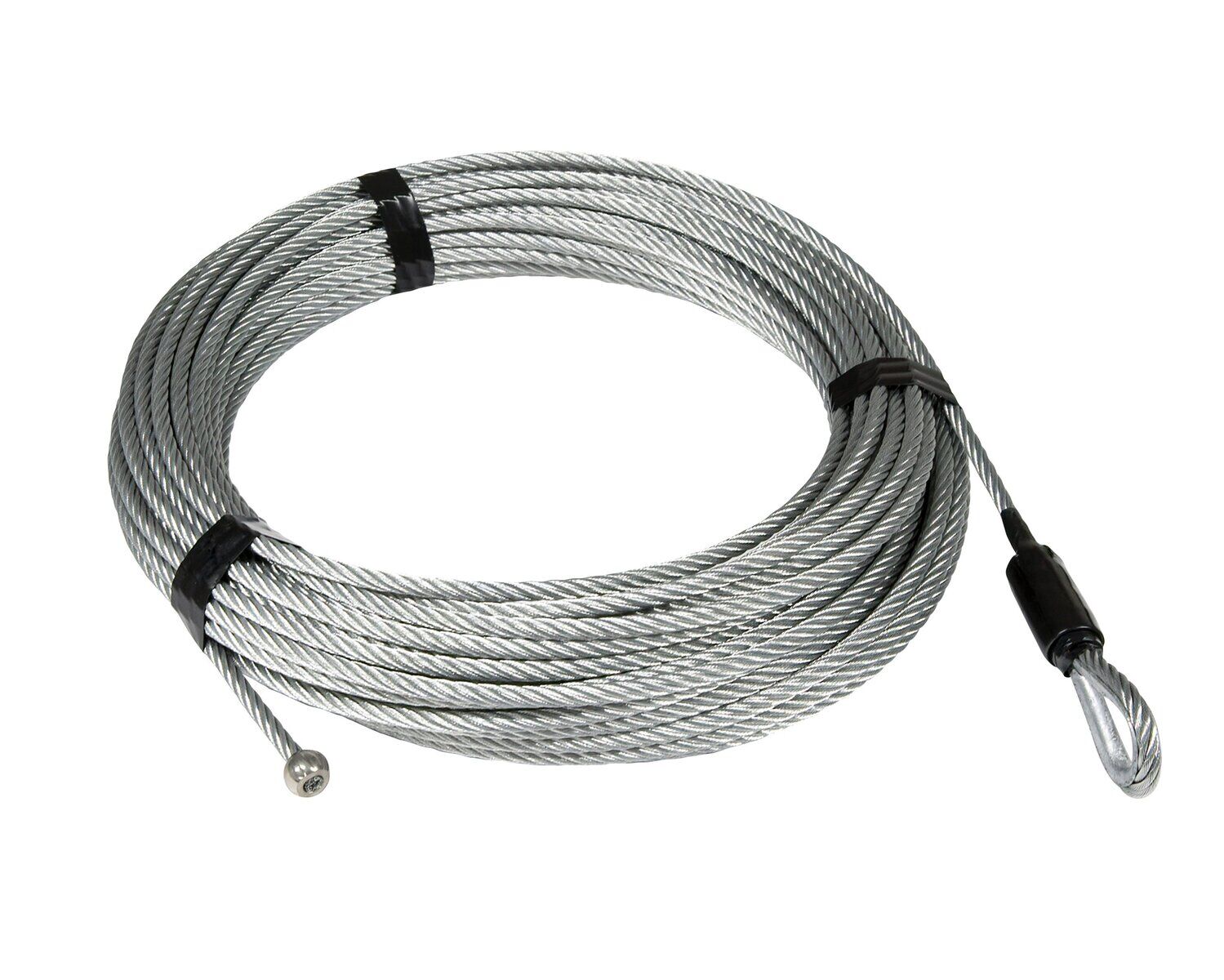 Replacement 98 ft galvanized wire rope for 1000 lb Electric Builder's Hoist