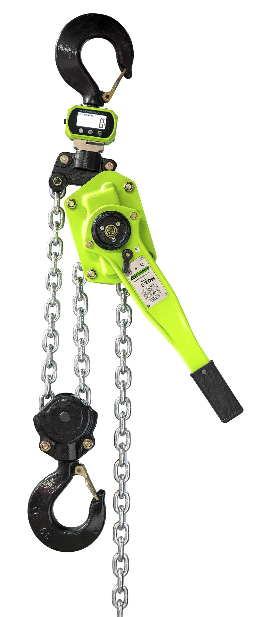 6 T Dyno Lever Hoist 5 ft lift