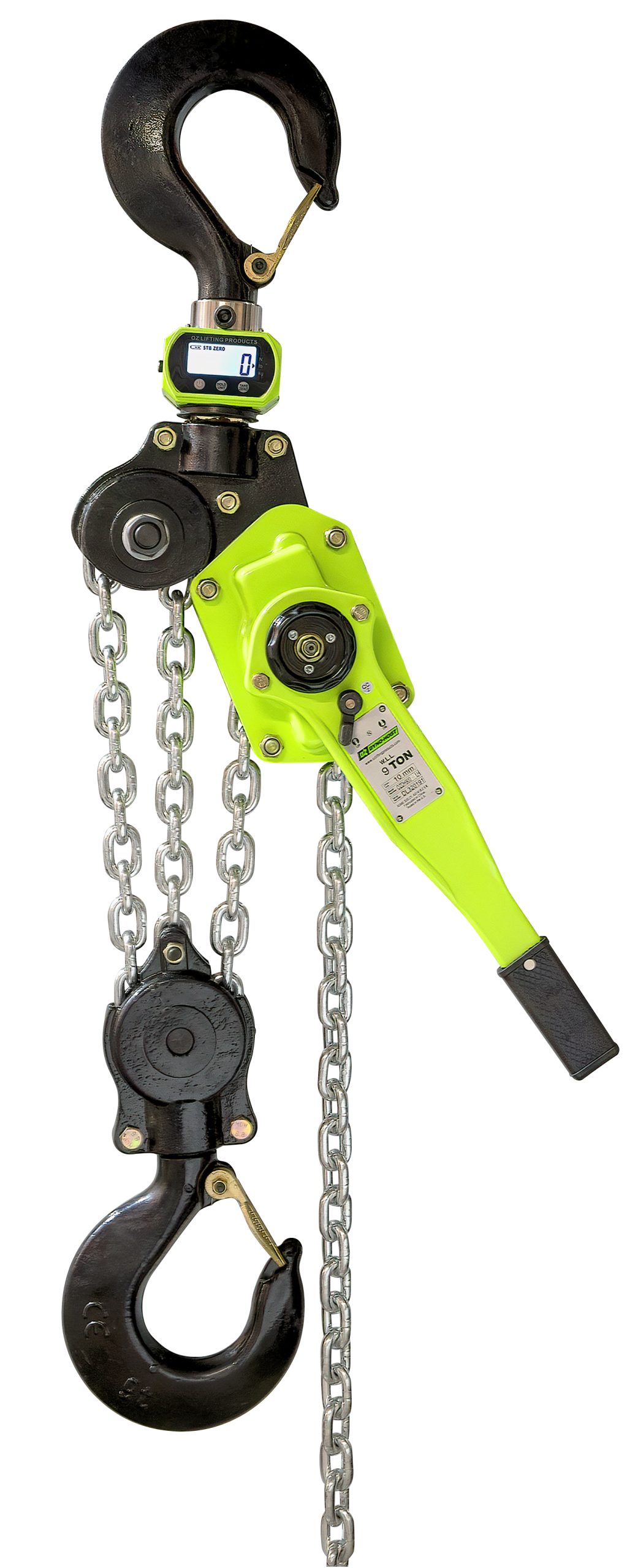 9 T Dyno Lever Hoist 10 ft lift