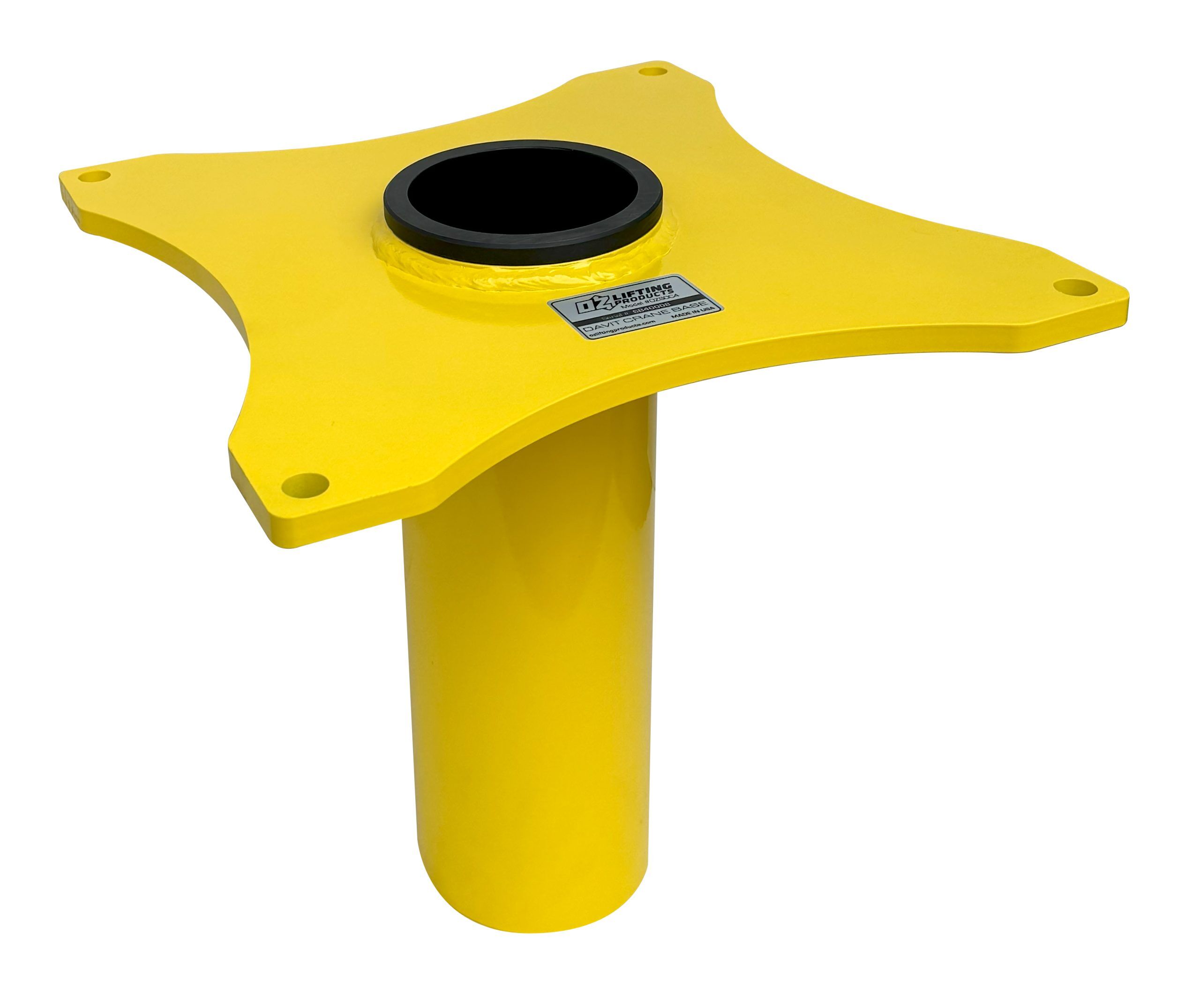 Socket base for OZ2500DAV and OZTP2500DAV davit cranes