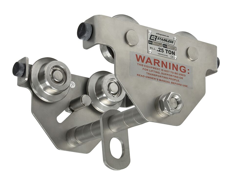 .25 T Stainless Steel Push Beam Trolley