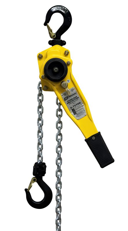 .75 T Premium Lever Hoist 10 ft lift with overload protection